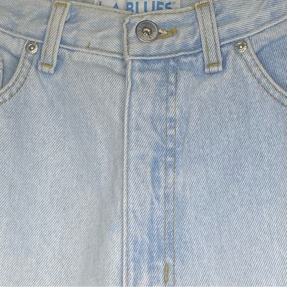 Vintage L.A. Blues Women’s Jeans 10P Light Blue Straight Leg Zip Button Pockets - Picture 2 of 10